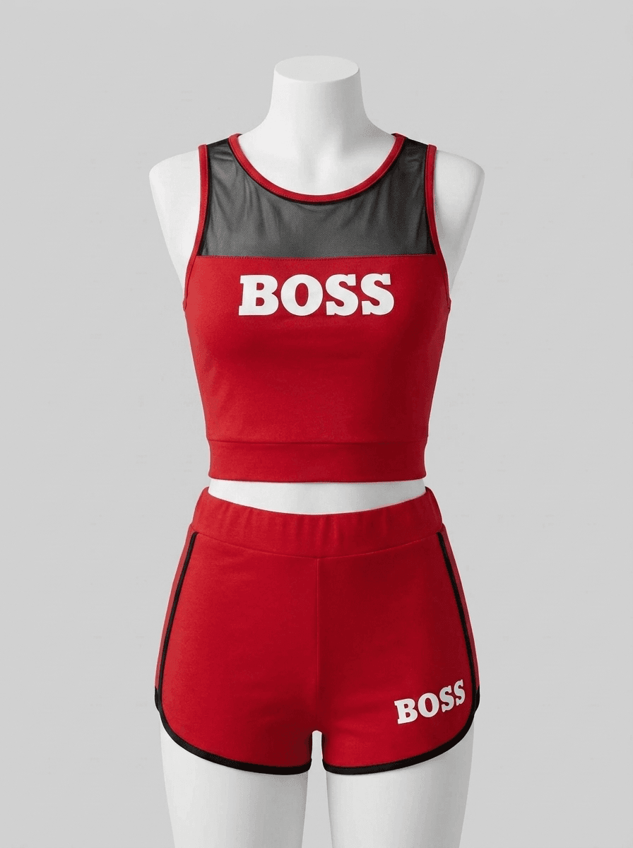 ست تاپ شورتک طرح BOSS کد 237 - تصویر ۶