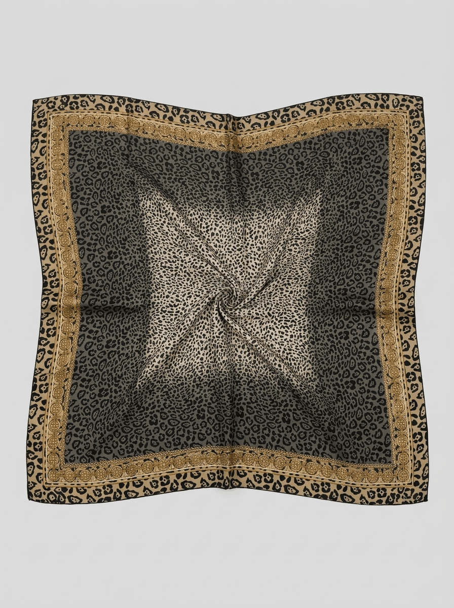 روسری نخی پلنگی کد 333 * - تصویر ۲