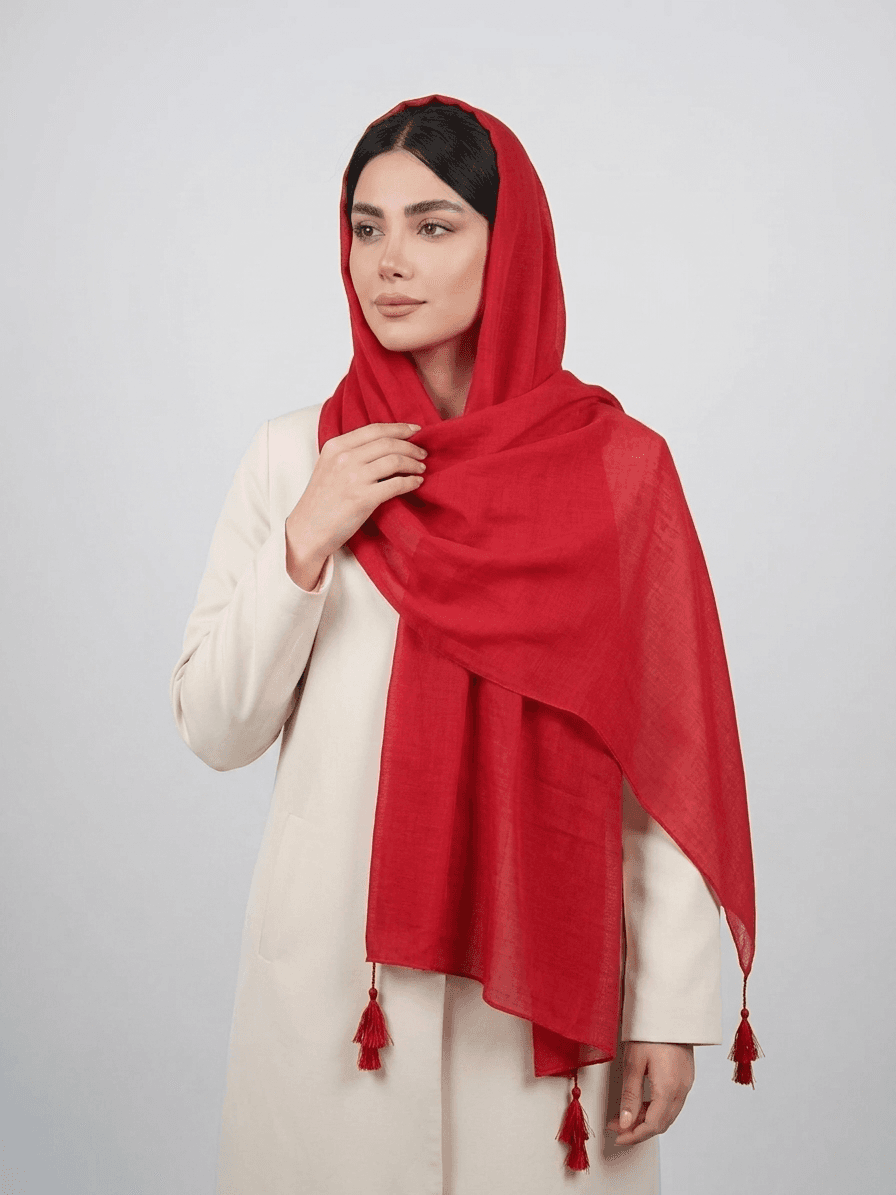 شال سوپر نخ رنگی کد 554 - تصویر ۳