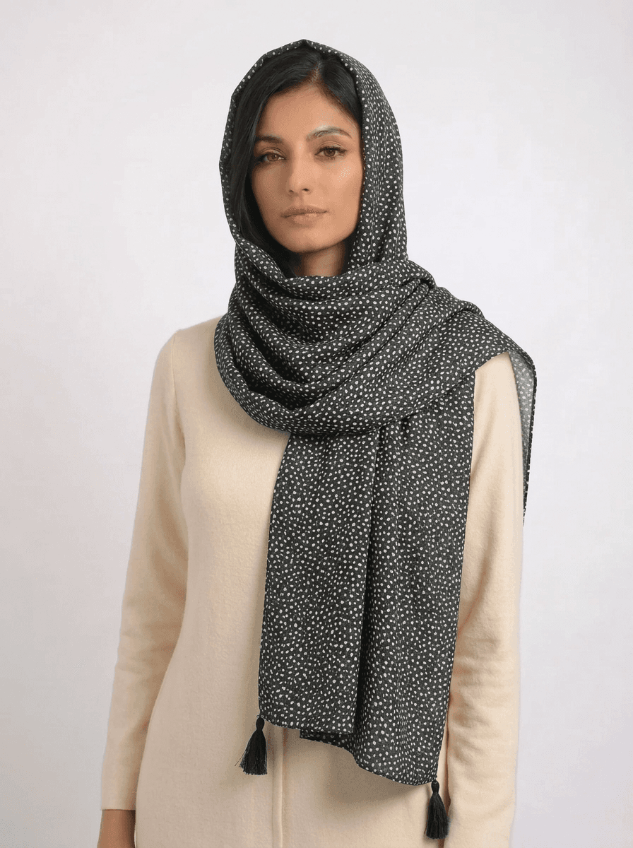 شال نخی میکس توپی کد 604 - تصویر ۱