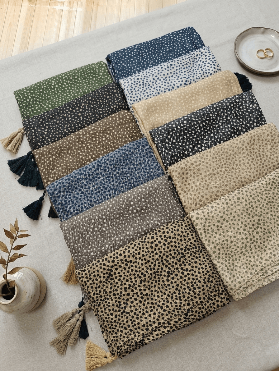شال نخی میکس توپی کد 604 - تصویر ۲