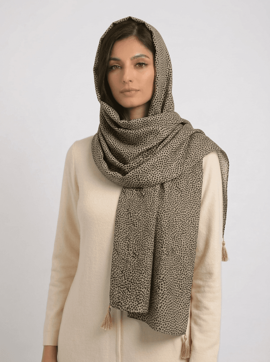 شال نخی میکس توپی کد 604 - تصویر ۷