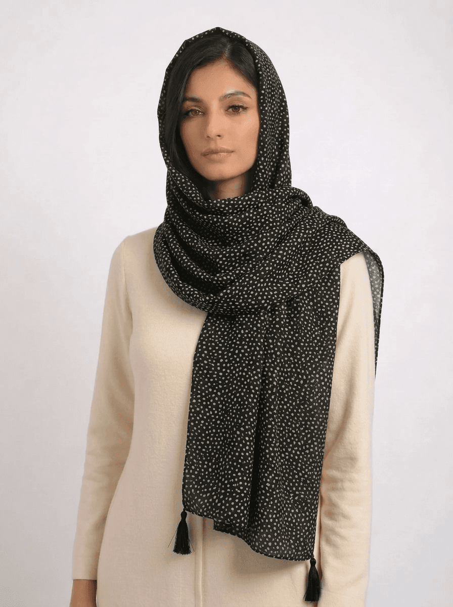 شال نخی میکس توپی کد 604 - تصویر ۸