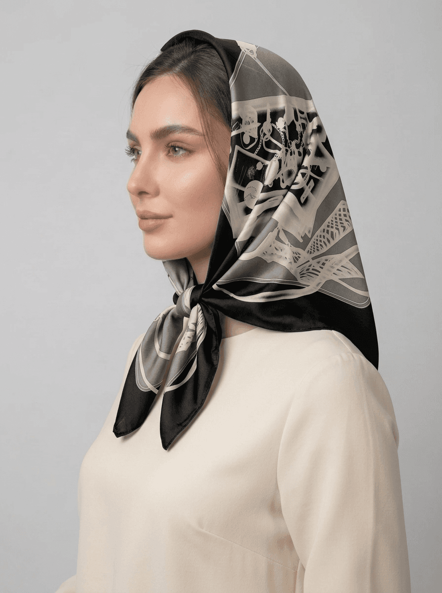 ميني اسکارف نخي کد 129 - تصویر ۲