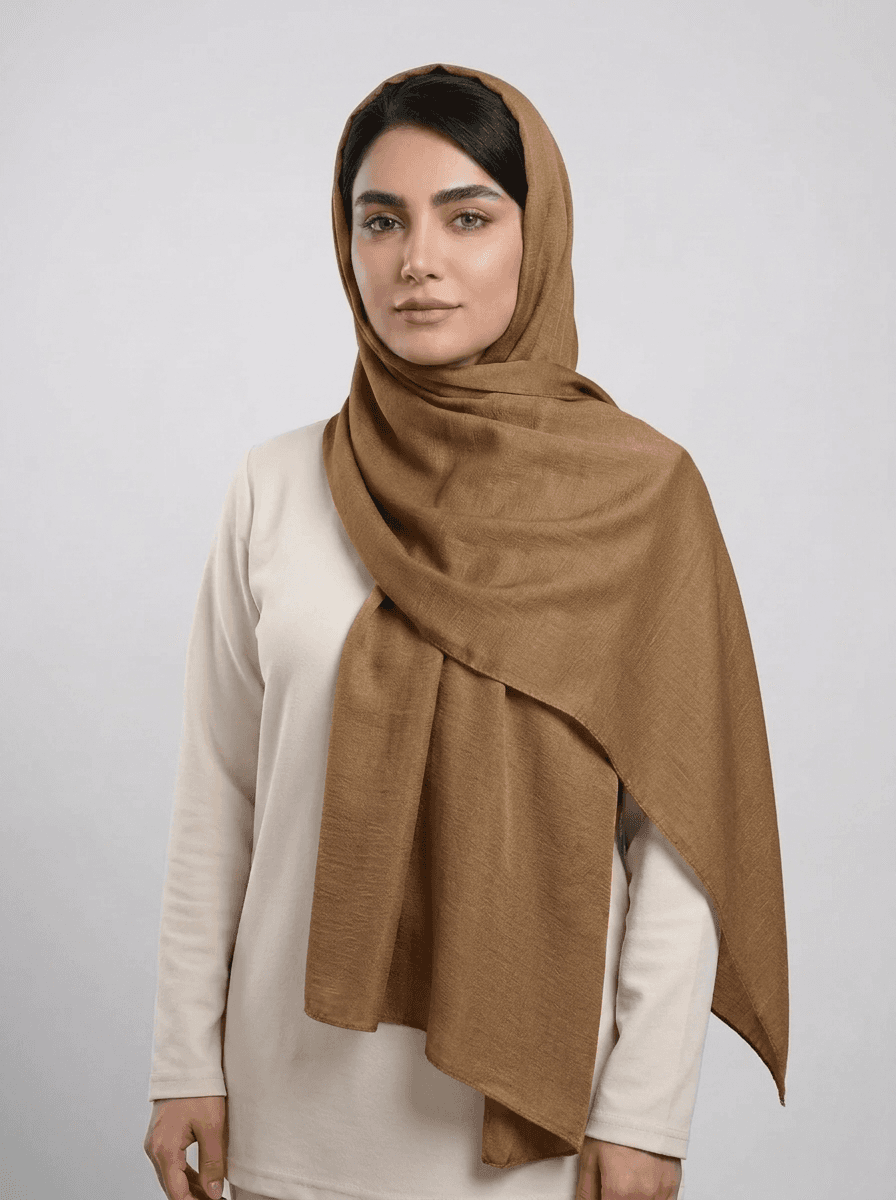 شال اسلپ ساده رنگی کد 552 - تصویر ۲