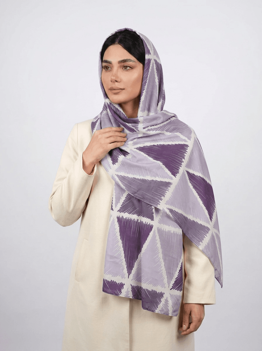 شال نخی آبرنگی طرح 1 کد 585 - تصویر ۳