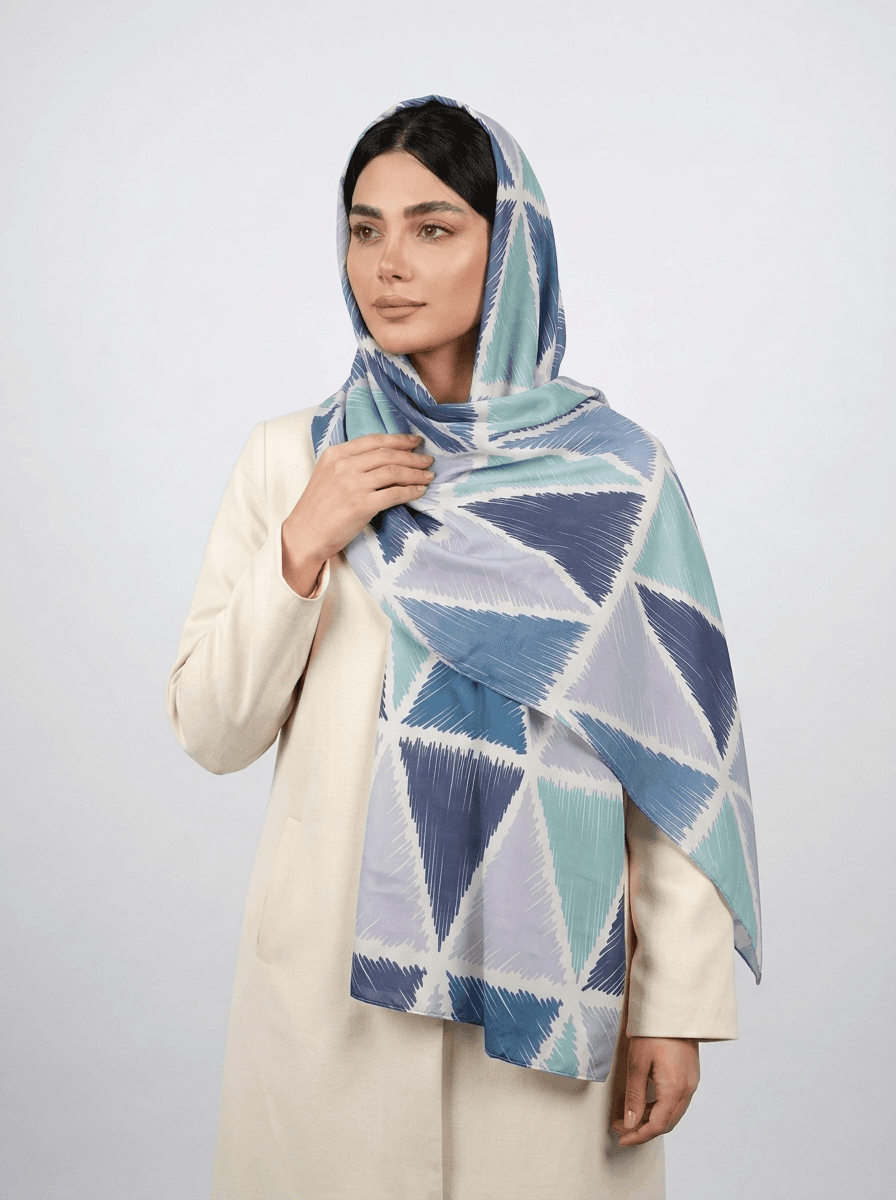 شال نخی آبرنگی طرح 1 کد 585 - تصویر ۱