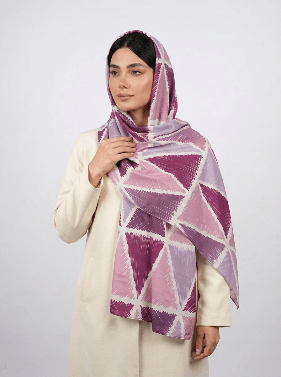 شال نخی آبرنگی طرح 1 کد 585 - تصویر ۶