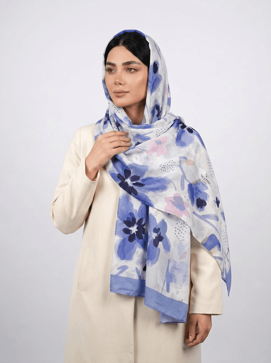 شال نخی آبرنگی طرح 2 کد 586 - تصویر ۳
