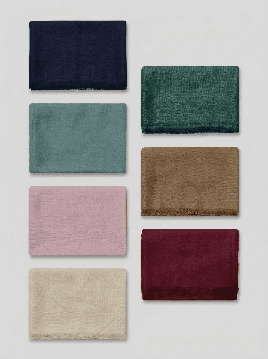 شال نخی ساده کد 605 - تصویر ۲