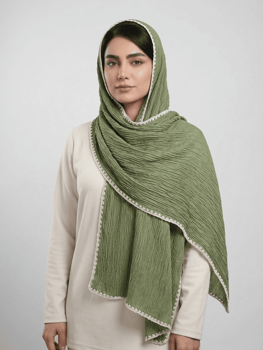 شال نخی دندون موشی کد 616 - تصویر ۵