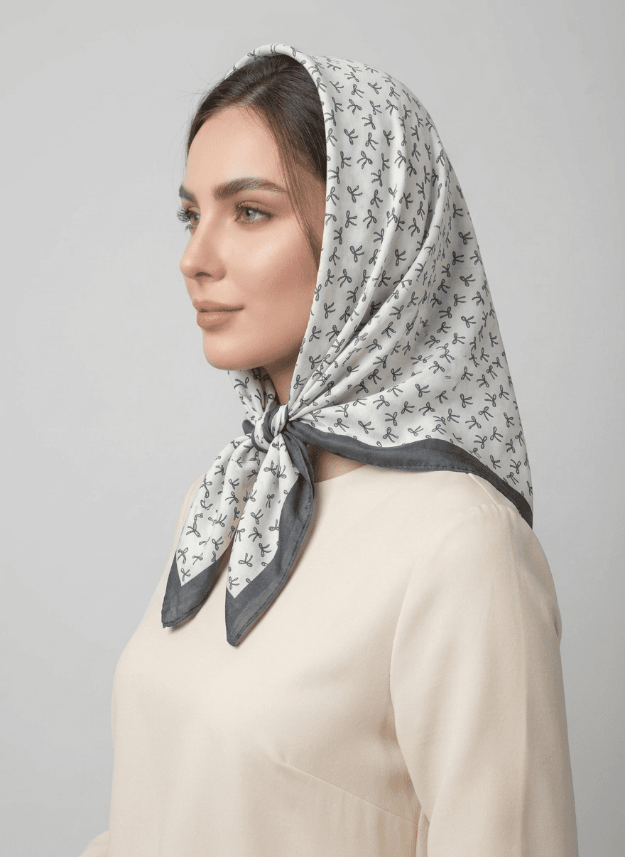 مینی اسکارف نخی کد 621 - تصویر ۲