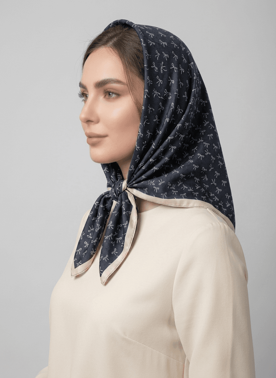 مینی اسکارف نخی کد 622 - تصویر ۲