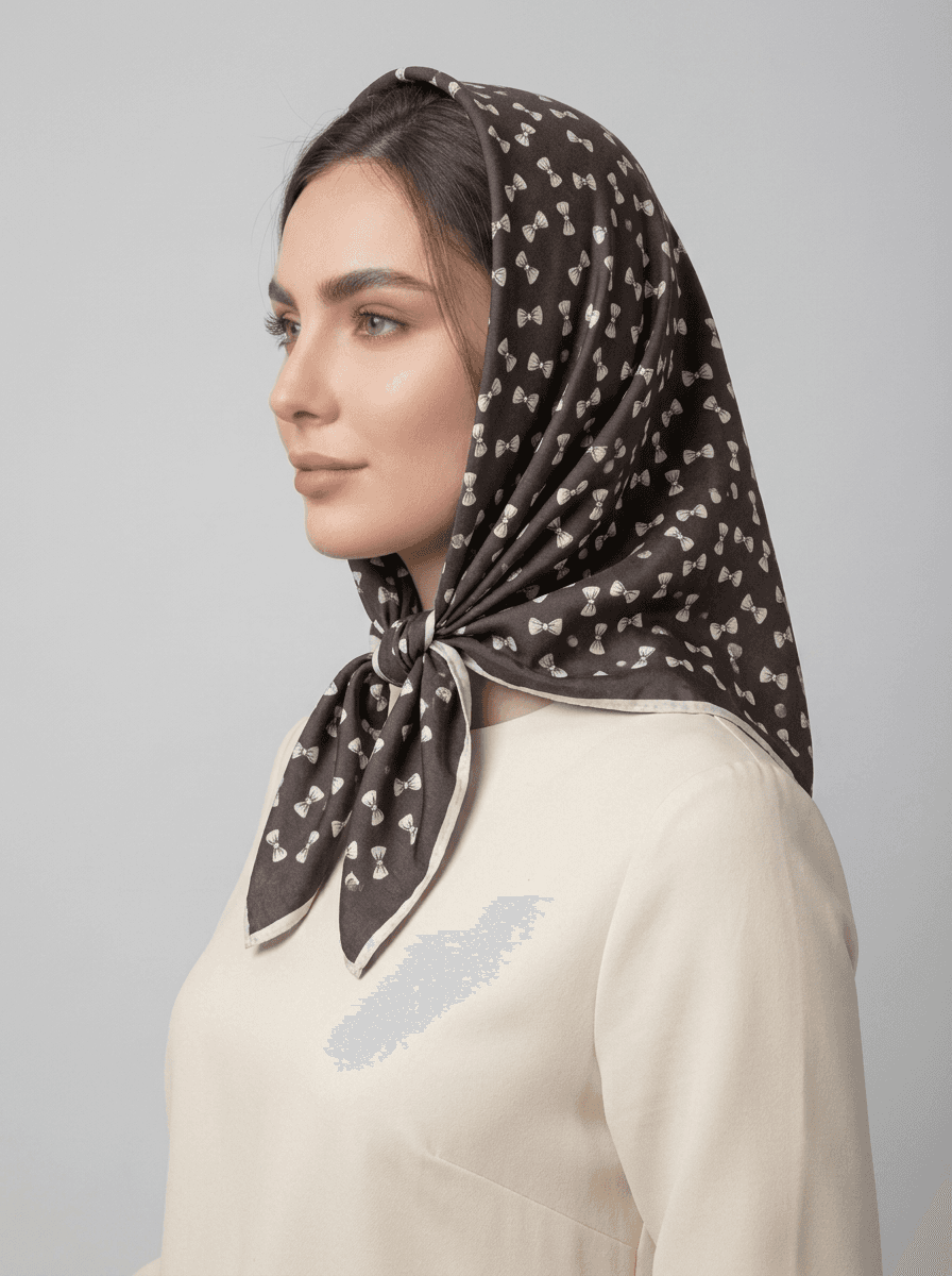 مینی اسکارف نخی کد 625 - تصویر ۲